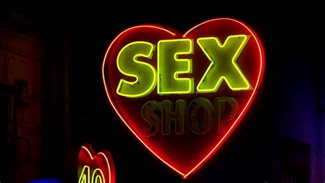 Sex Shop In Paris Night Stock Footage Video 100