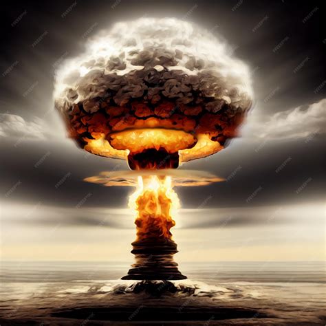 premium photo atomic bomb explosion world war apocalypse armageddon nuclear bomb