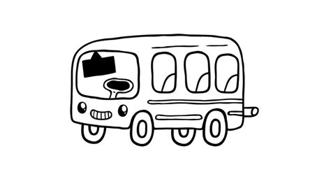 dibujo  colorear de autobus