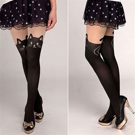 Buy New Sexy Stockings Women Autumn Cute Cat Tail
