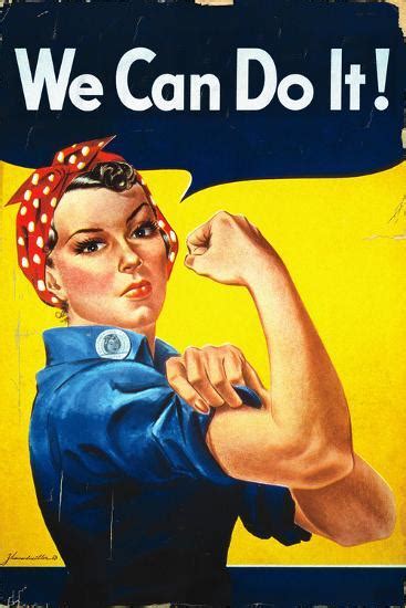 Rosie The Riveter We Can Do It Poster Wall Mural By