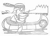 Canoe Coloring Pages Printable Boat Small Comments Color Getcolorings Getdrawings sketch template