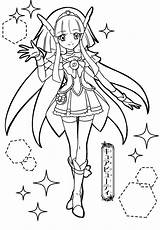 Glitter Force Coloring Pages Cure Pretty Candy Chloe Breeze Precure Anime Sheets Manga Coloriage Smile Printable Beauty Girls Cute Pokemon sketch template