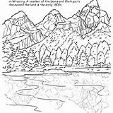 Geyser Yellowstone sketch template