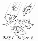 Baby Shower Coloring Pages Printable Comments sketch template