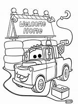 Coloring Pages Mater Tow Welcome Alone Oh Daddy Printable Sketch Disney Color Getcolorings Movies Template Drawing Colouring Cars Lightning Mcqueen sketch template