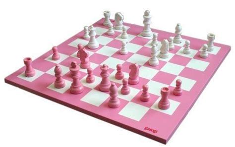 pink chess board  pieces chess game set chess sets  kitty