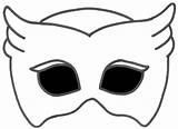 Pj Owlette Mascaras Pijamas Amaya Antifaces Antifaz Máscara Ululette Pajama Entitlementtrap Catboy Máscaras Feltro Corujinha Superhero Previa Miniatura Elemento Brynn sketch template