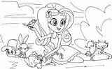 Equestria Coloring Girls Pages Pony Little Fluttershy Printable Twilight Kids sketch template