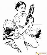 Coloring Star Wars Pages Padme Leia Princess Amidala Generic Hero Kids Date Annex sketch template