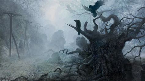 creepy horror dead trees wallpapers hd desktop  mobile backgrounds