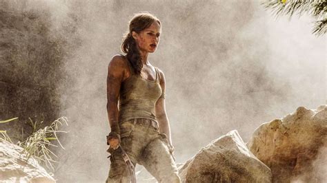 lara croft faces her past in action packed new tomb raider movie trailer gamespot