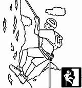 Climbing Rock Coloring Printable Pages Ages Extreme Sports sketch template