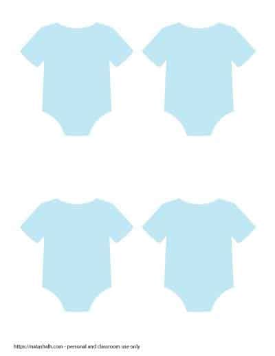 printable baby onesie outline templates  artisan life