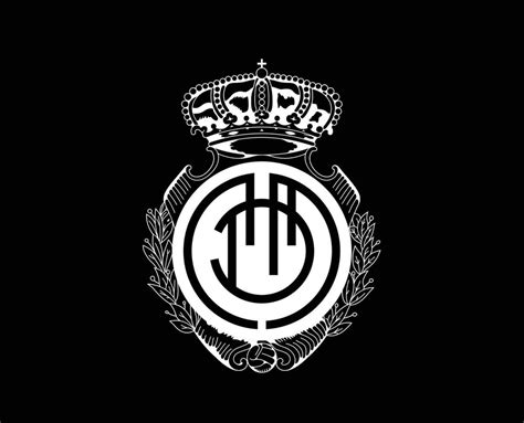 real mallorca club logo symbol white la liga spain football abstract design vector illustration