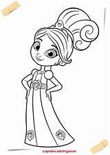 Nella Coloring Pages Princess Knight Draw Color sketch template