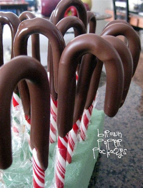 {chocolate Dipped Candy Canes} Christmas Food Ts Christmas