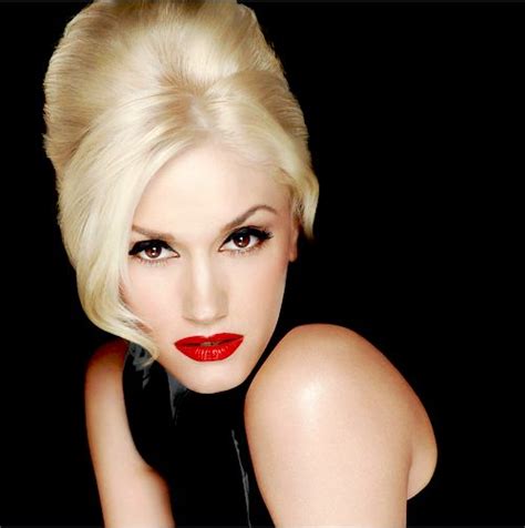 gwen stefani red lips and love her on pinterest