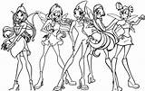 Coloring Pages Winx Enchantix Club Popular sketch template