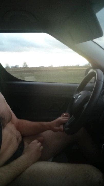 jerking flashing dick naked while driving car xhamster
