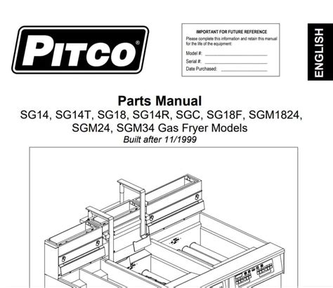 sg pitco fryer exploded view foodservice equipment spares