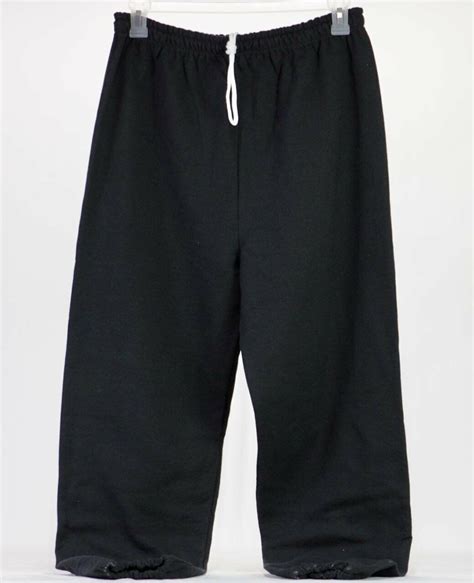 gildan smart basics mens fleece cuffed bottom sweatpants black xl ebay
