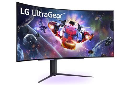lg grqe  zoll curved oled gaming monitor mit  hz im video