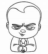 Coloring Boss Baby Pages Print sketch template