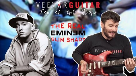 Eminem The Real Slim Shady Guitar Tutorial Youtube