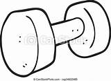 Dumbbell Cartoon Freehand Drawn Clip sketch template