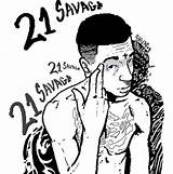 Coloring Pages Rapper 21 Rappers Savage Drake Savag Printable Vuitton Louis Color Getdrawings Clipart Getcolorings Drawing Print Redbubble Posters Colorings sketch template