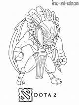 Dota Coloring Pages Color Print Visit sketch template
