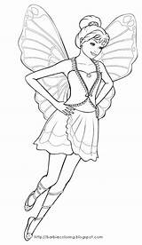 Barbie Coloring Pages Mariposa Fairy Princess Fairies Colouring Movie Printable Kids Color Print Girls Fairie sketch template