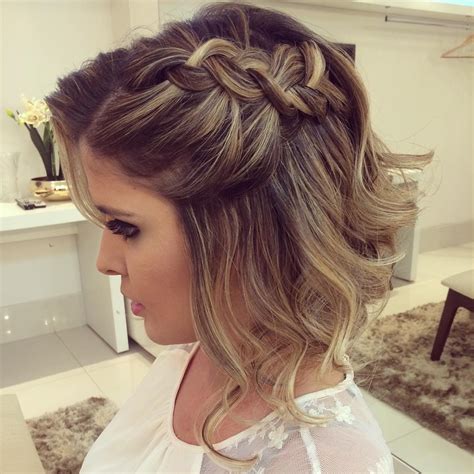 20 Gorgeous Prom Hairstyle Designs For Short Hair Pop Haircuts
