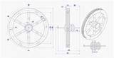 Wheel Spinning Drawing Plan Assembly Craftsmanspace Plans sketch template