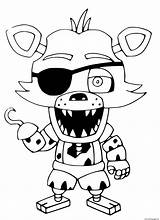 Fnaf Foxy Chica sketch template