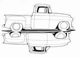 Truck Chevy Drawings Trucks Drawing Old Coloring 1957 C10 Classic Pages Sketch Deviantart Dibujos Camioneta Dibujo Chevrolet Hot Ford Vintage sketch template