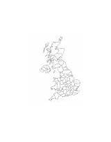 Coloring Britain Great Pages Outline United Map Kingdom sketch template
