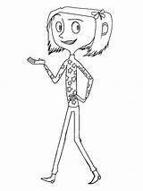 Coraline Coloring Pages Printable Cute sketch template