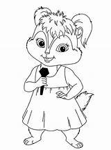 Alvin Chipmunks Coloring Pages Wonder sketch template