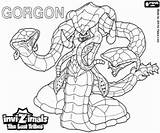 Invizimals Gorgon Perdidas Tribus Serpiente Invizimal Dibujos Monstruo Cabezas Poderosa Legendario sketch template