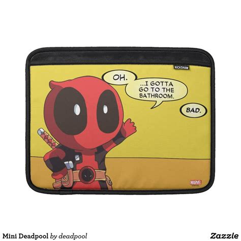 mini deadpool macbook air sleeve zazzle macbook air sleeve mini deadpool