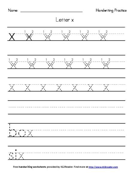 handwriting practice letter  worksheet  pre   grade lesson