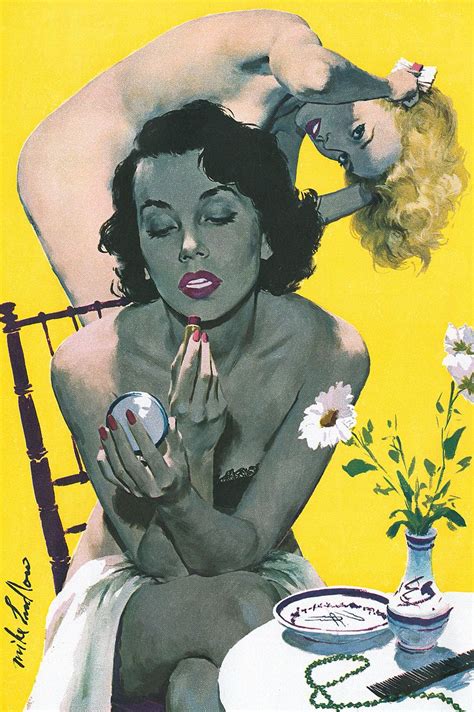 mike ludlow illustration pulp fiction art pulp art