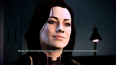 Mass Effect 2 Miranda Lawson Romance Part 4 Youtube