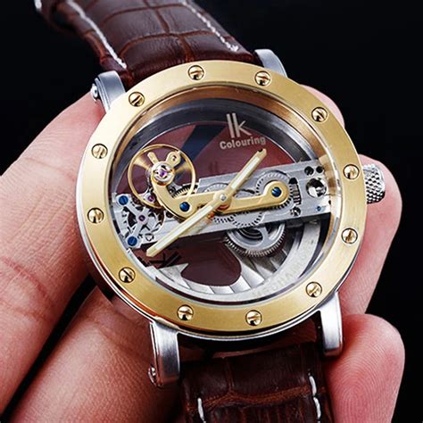 atm waterproof automatic dive watches men luxury fashion brand ik mechanical  transparent