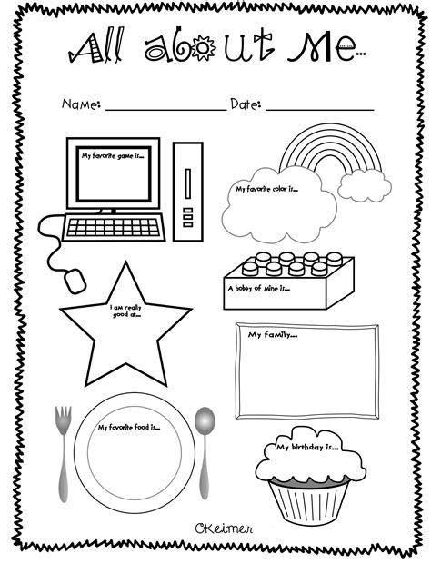 students  kindergarten worksheets