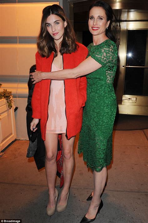 andie macdowell s daughter rainey 24 shows she s inherited her mother s stunning features as