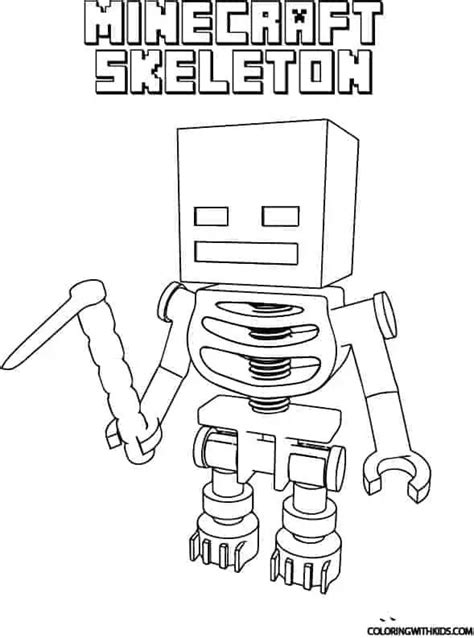 pin  minecraft coloring pages