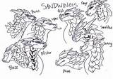 Sandwing Wof Sandwings Coloring Rays Deva Twilight Rhino Tyto Rant sketch template
